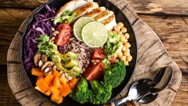 Healthy, nutritious Buddha bowl