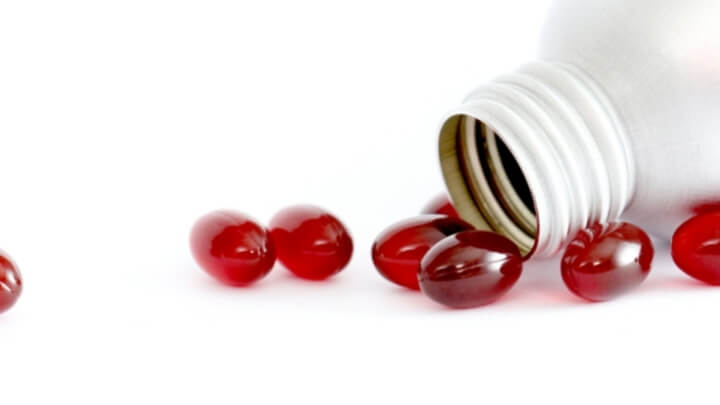 Krill oil capsules