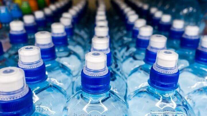 Plastic water bottles