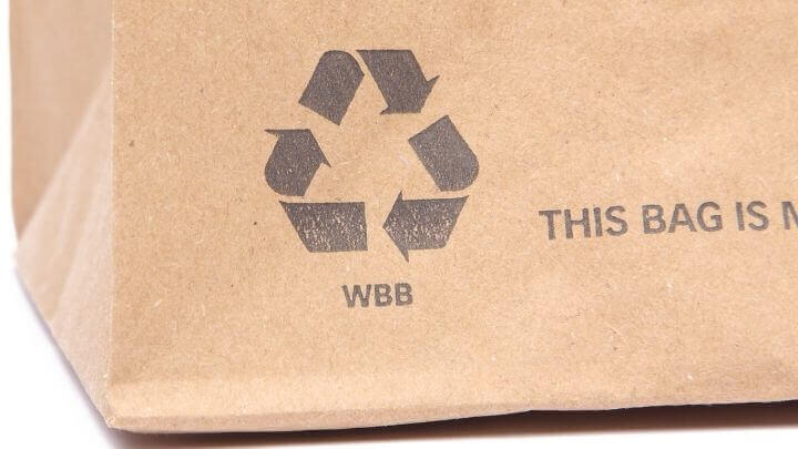 Recycled paper bag