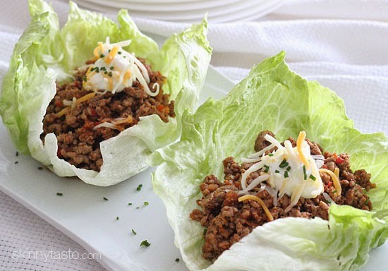 Turkey taco lettuce wraps