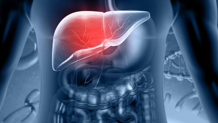 Liver problem concept illustration