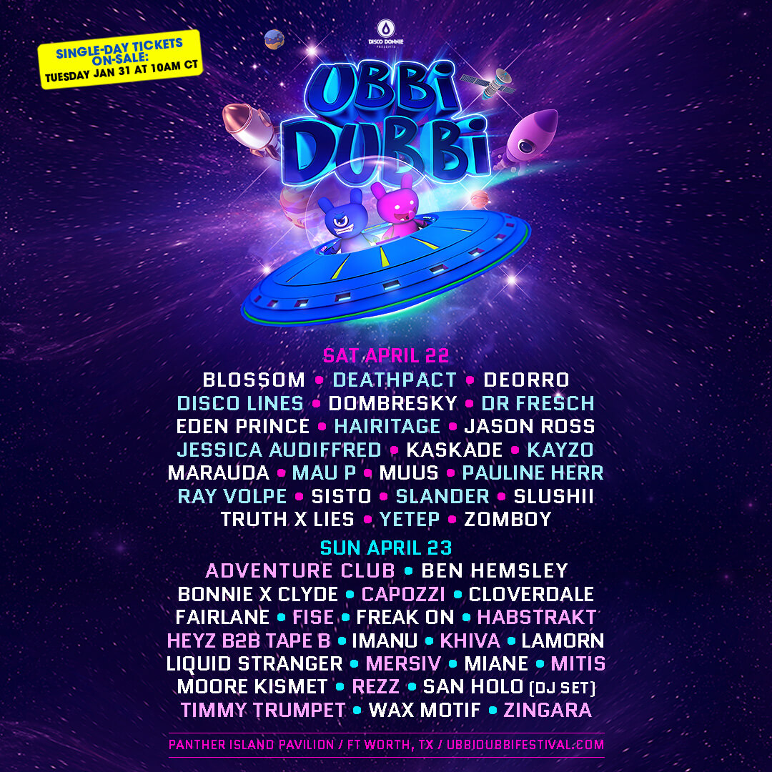 ubbi dubbi festival 2023 daily linup