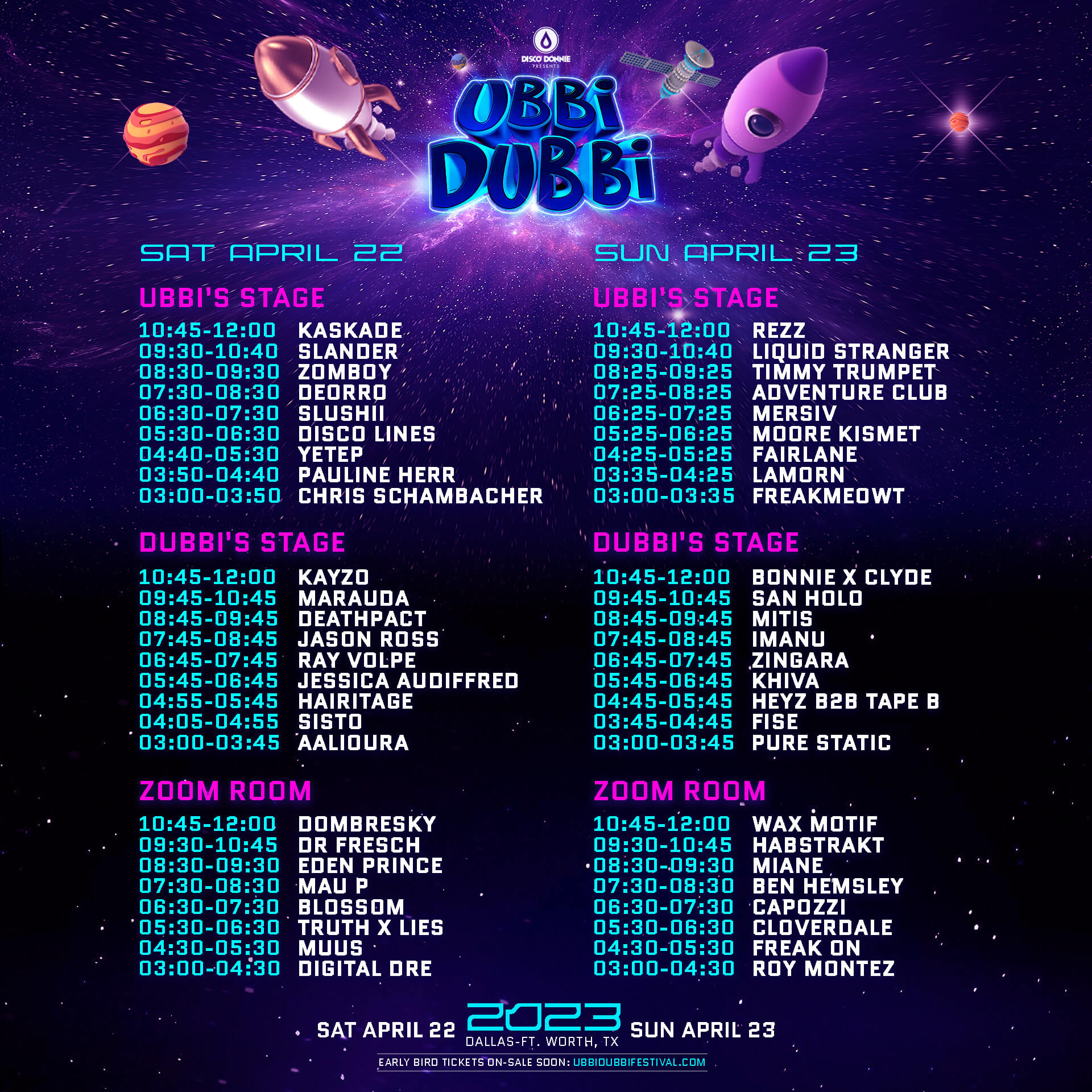 Festival Map Released! Ubbi Dubbi Festival 2023