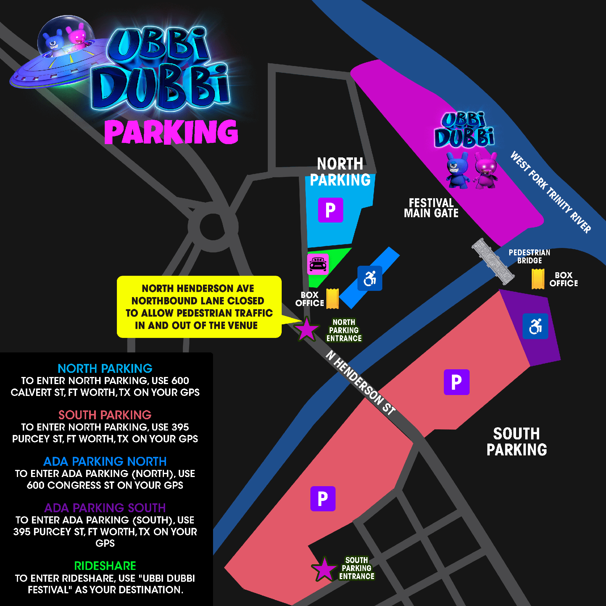 ubbi dubbi festival 2023 parking map