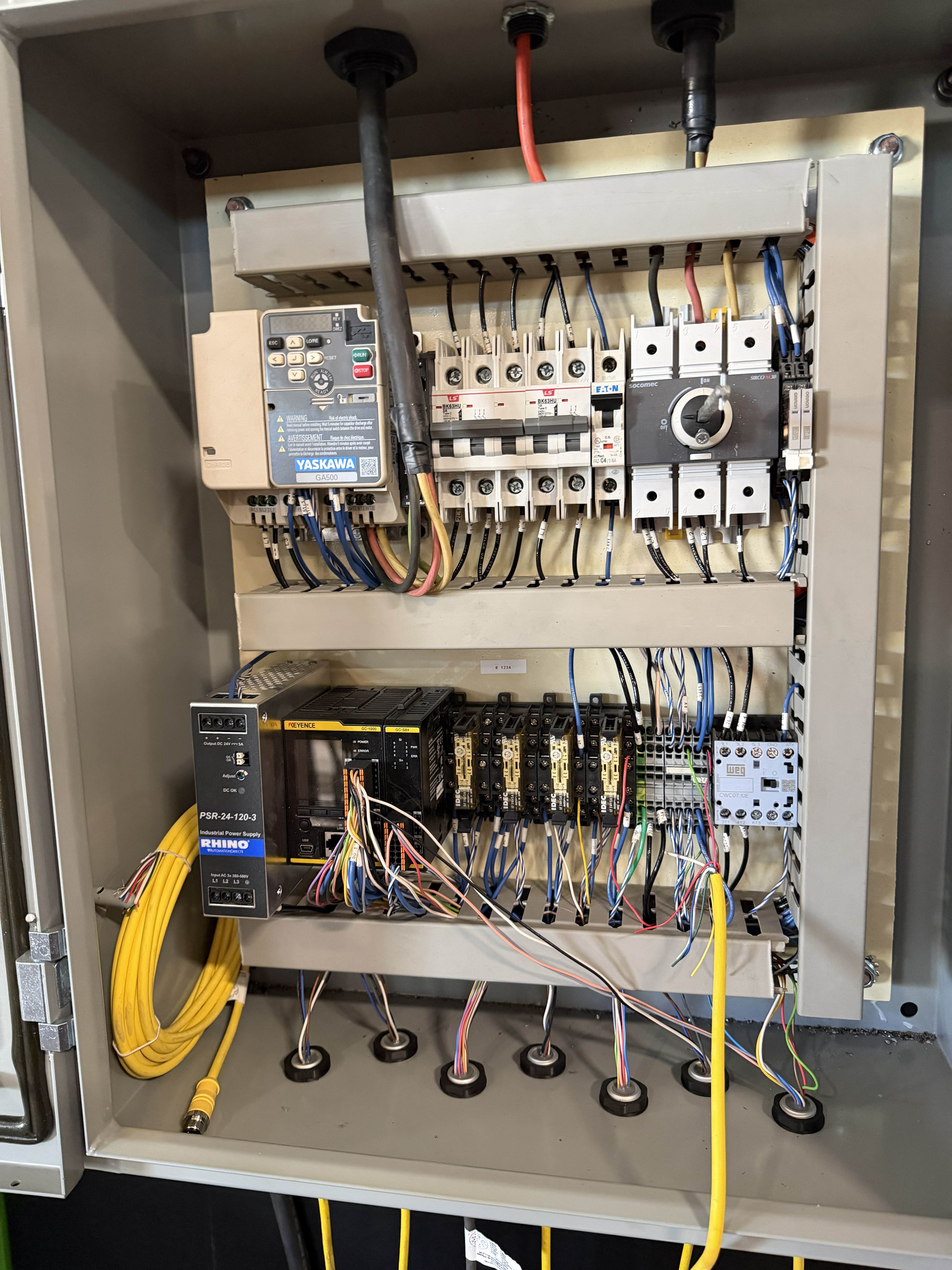 High-speed roll-up door motor and control system