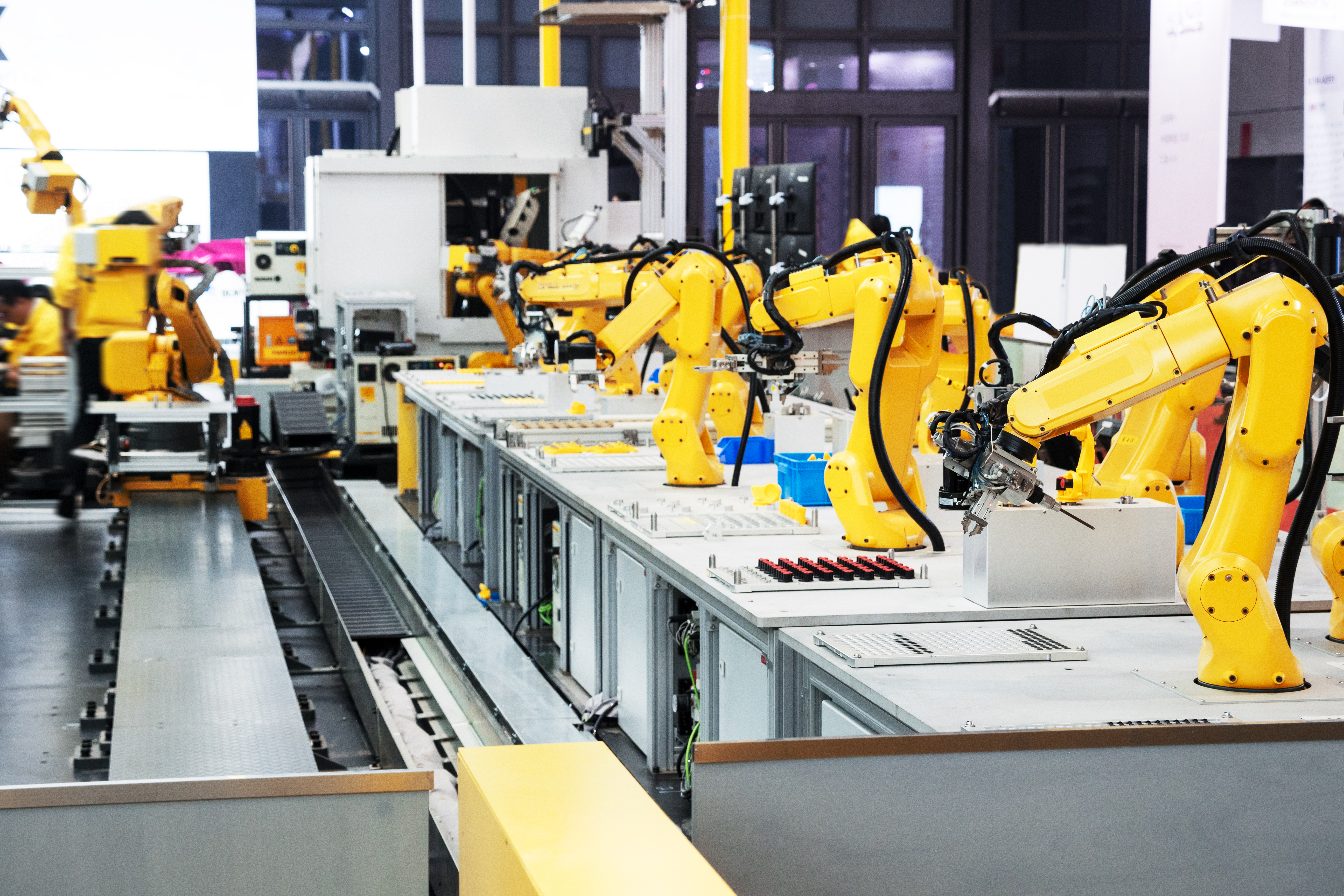 Safety guarding on automated assembly line