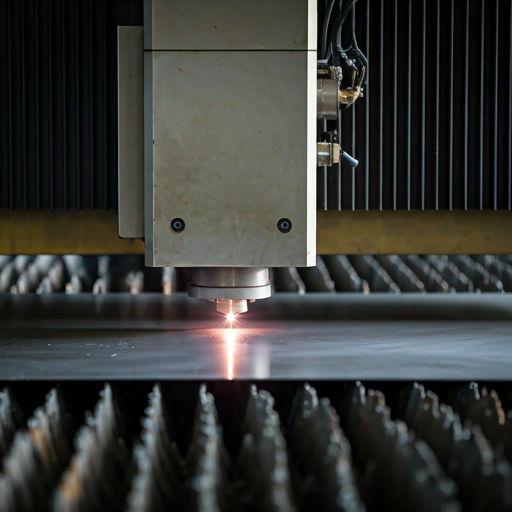 Laser safety enclosure with interlocked doors and viewing windows in industrial setting