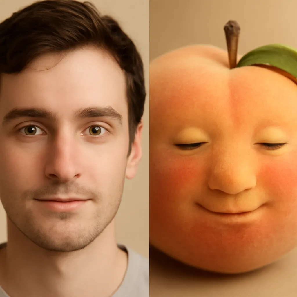 Face swap with Peach character example