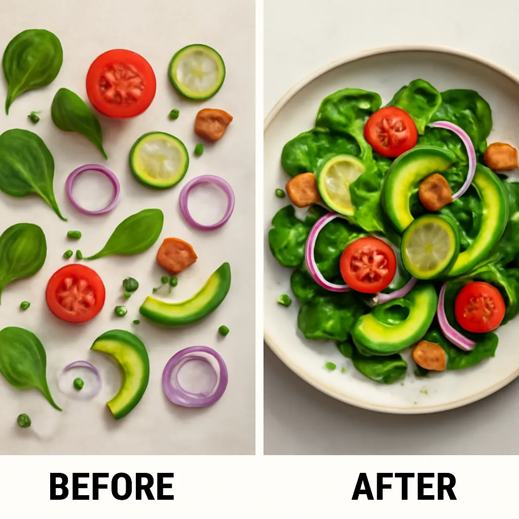 Professional food styling and plating design example