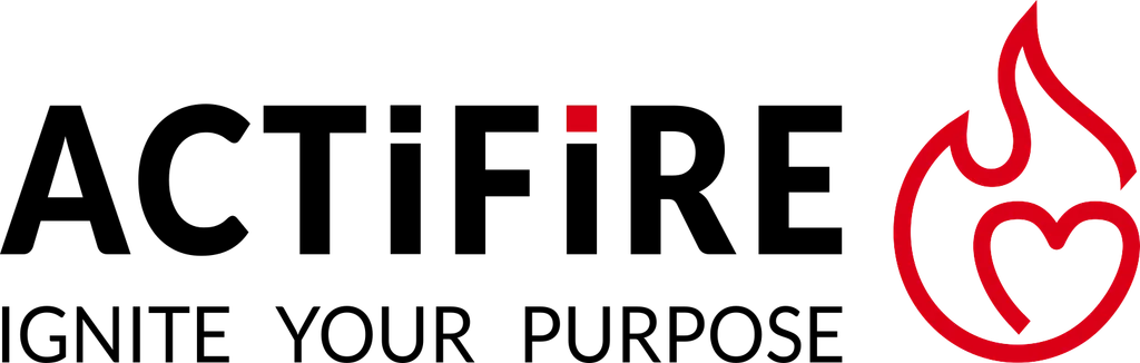 Before: Small flame logo