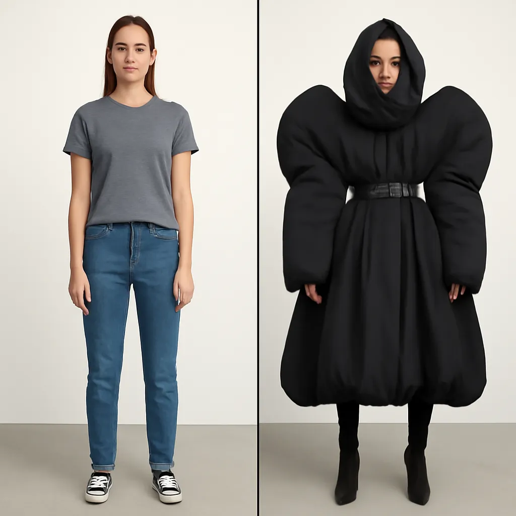 Balenciaga fashion style makeover example