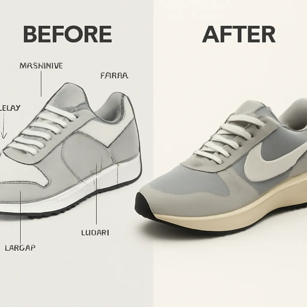 AI sneaker prototype visualization example