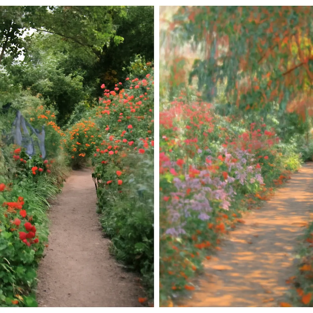 Impressionist Monet style painting conversion example