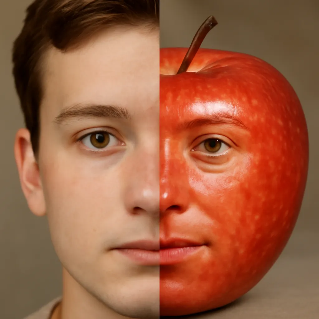 Face swap with apple example