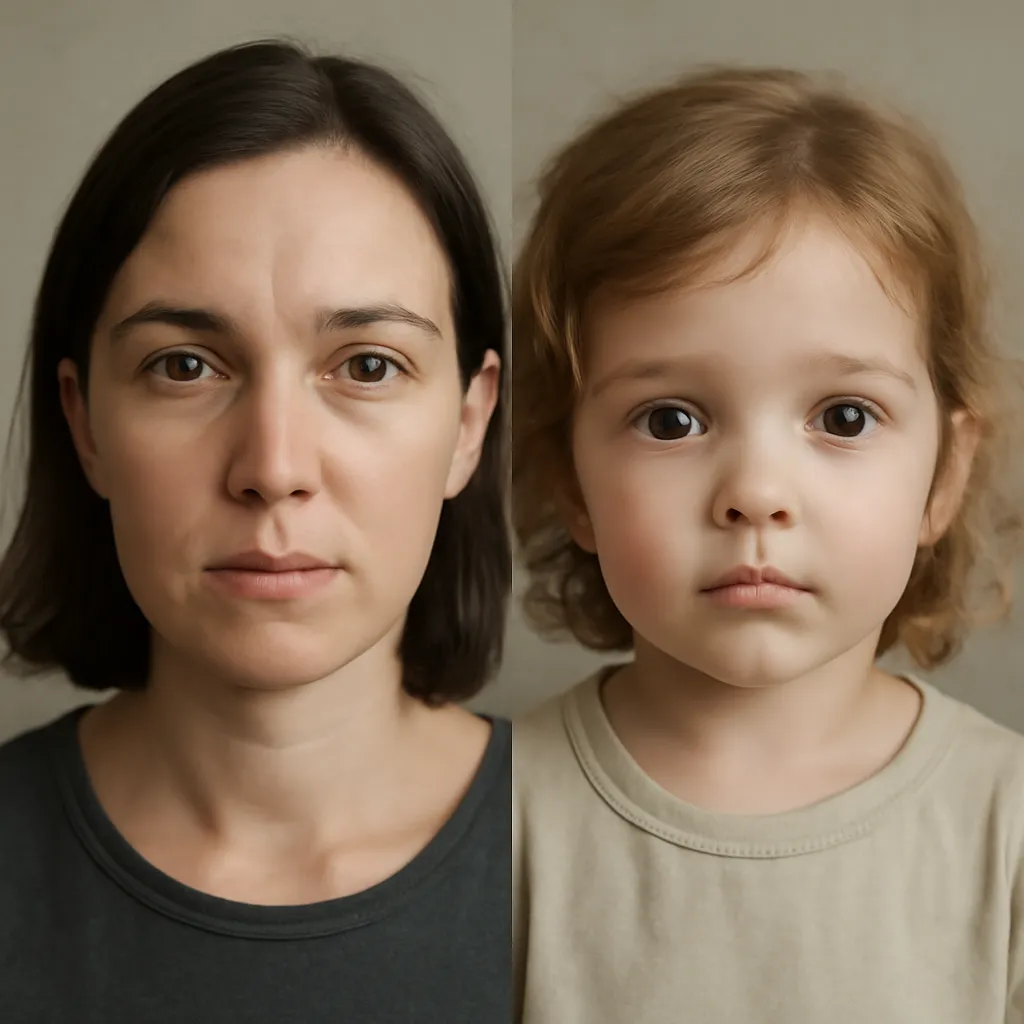 Age regression to child appearance conversion example