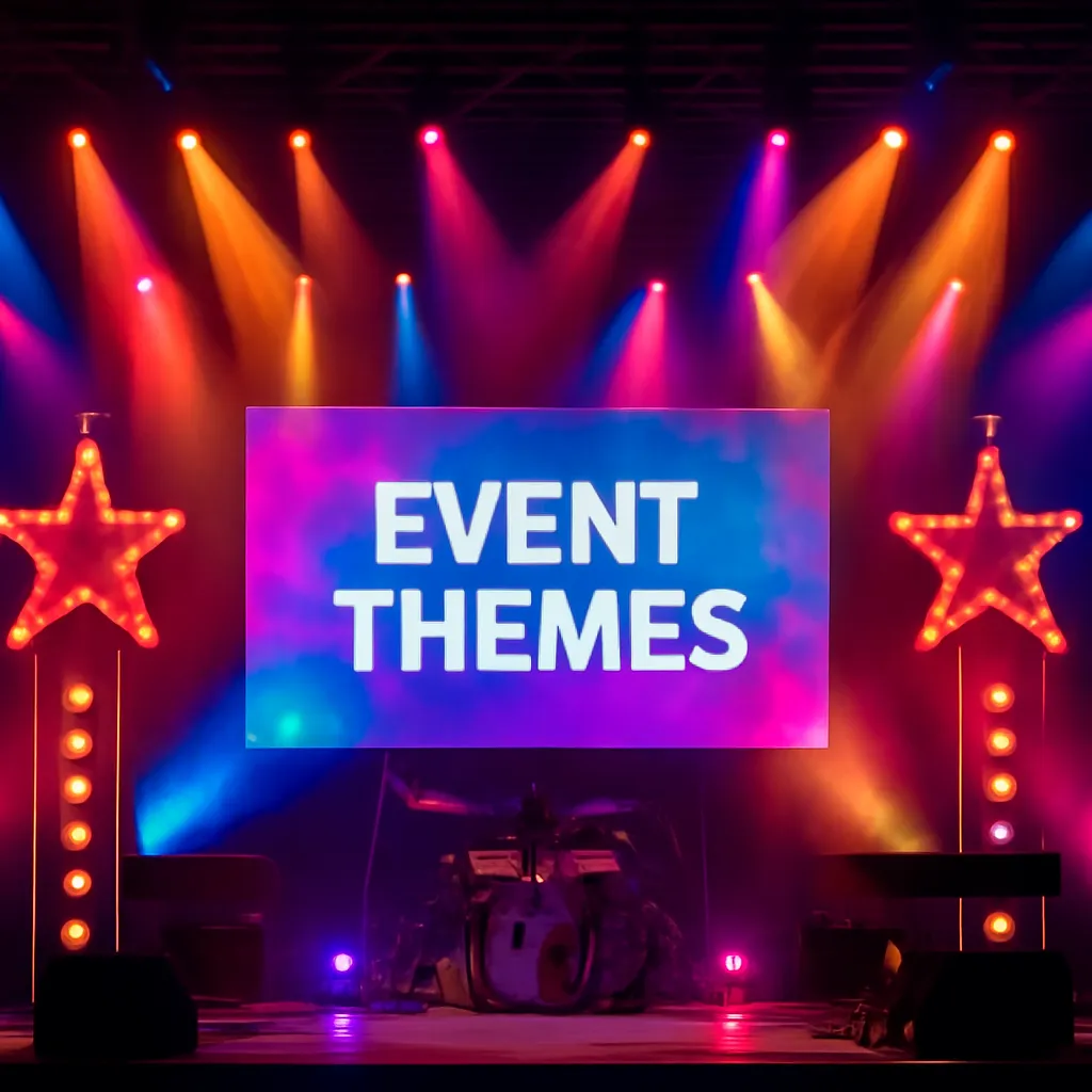 AI generated festival stage design example