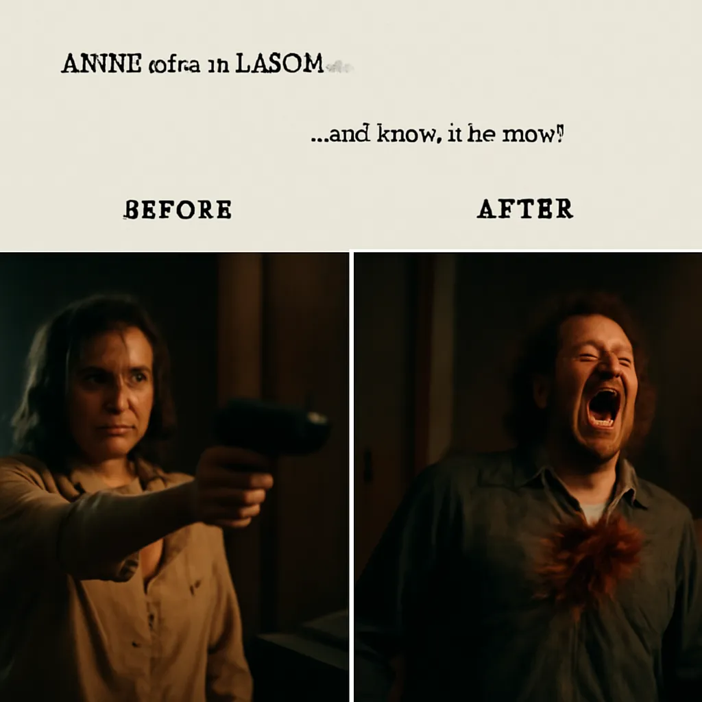 Professional storyboard scene generated by AI for film directors