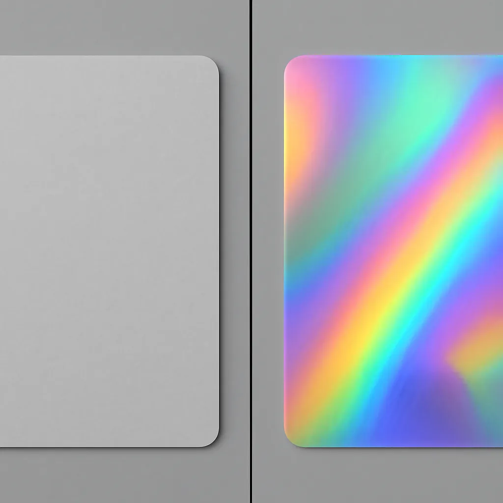 Holographic rainbow effect style art conversion example
