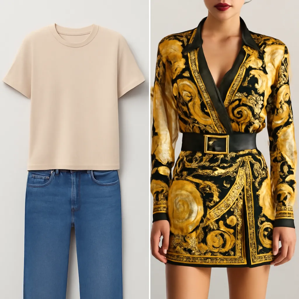 Versace Bold Fashion Statement style art conversion example