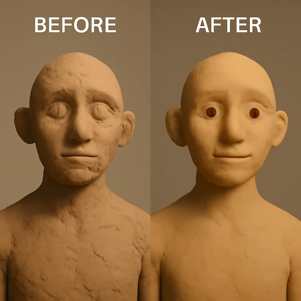 Stop-motion character model generation example