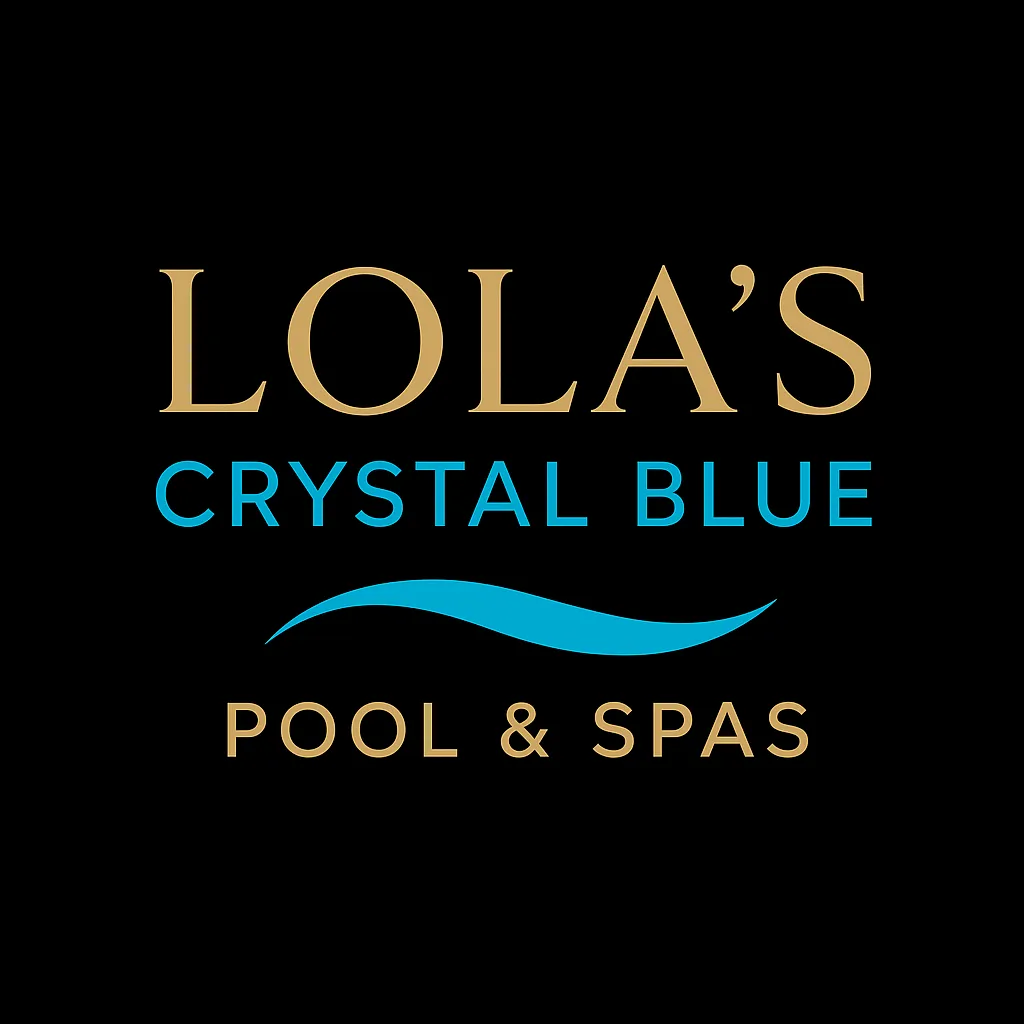 Before: Pool & spa logo