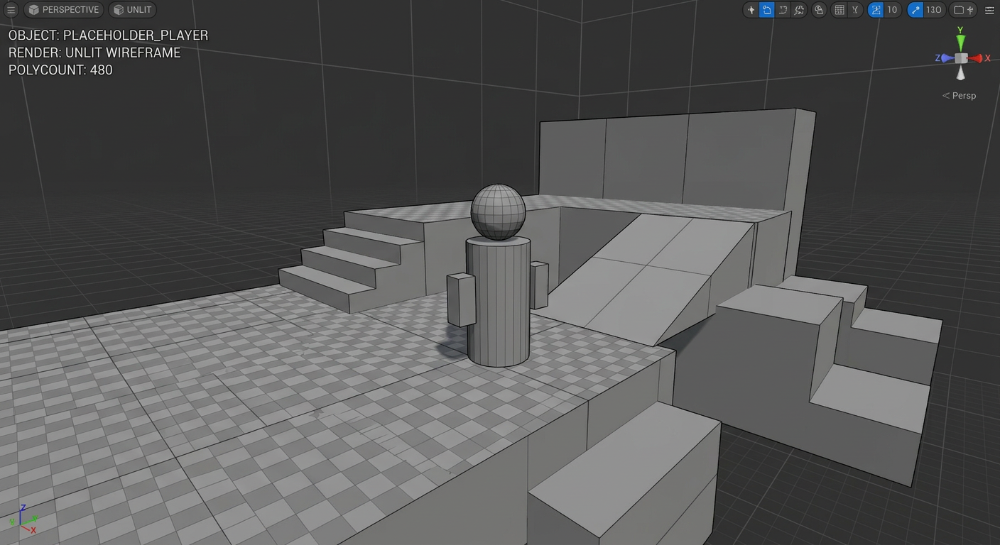 Standard generic generated door without proper cel shading