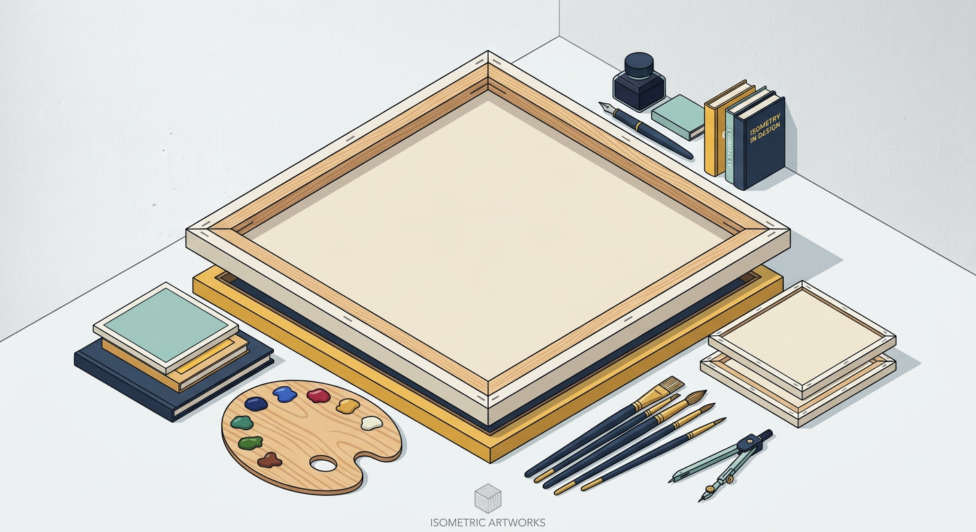 A stunning 3D isometric thumbnail design created instantly using p20v.com AI tools