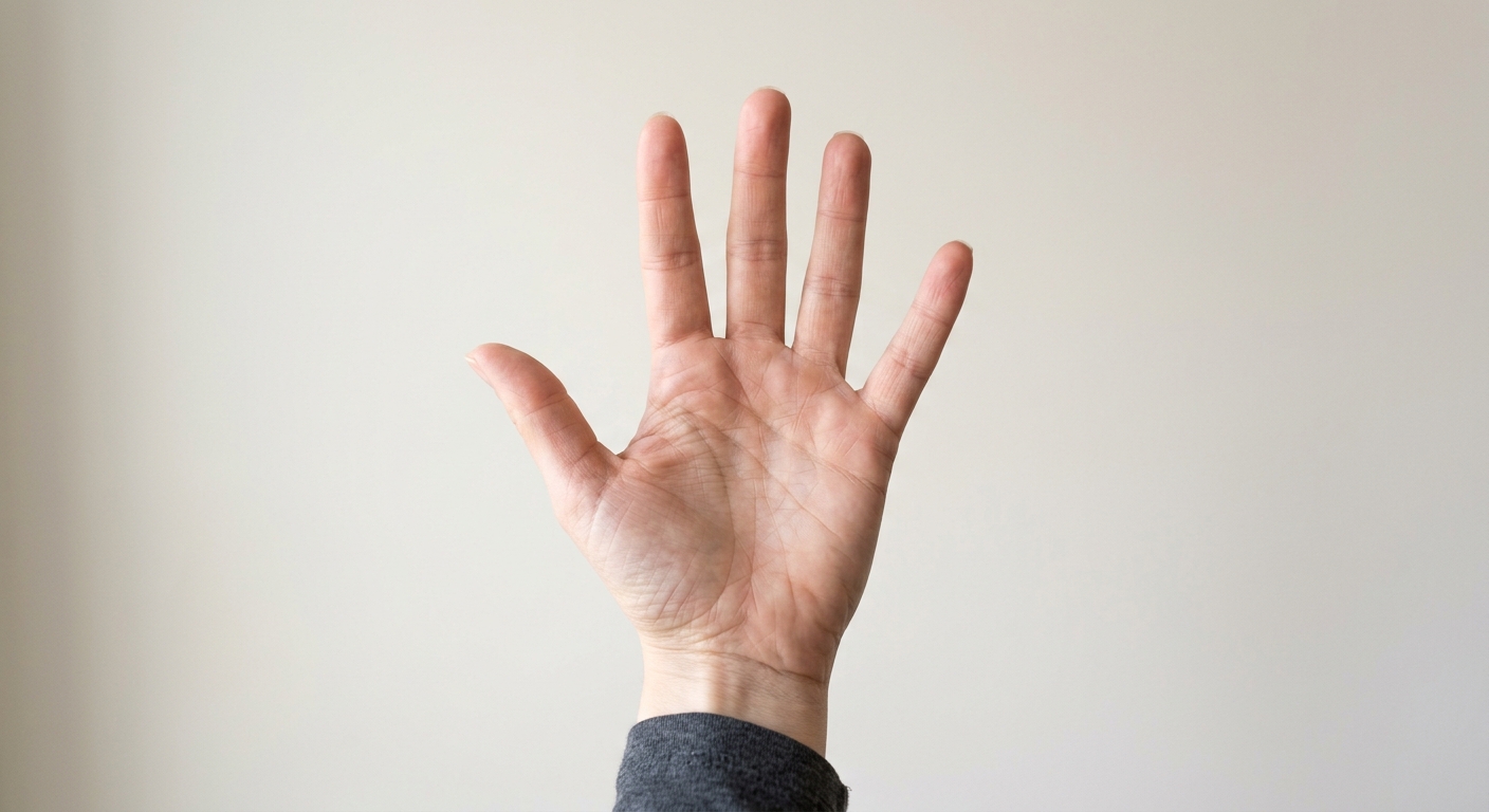 A bare hand before using the 4fashionai virtual ring try-on tool
