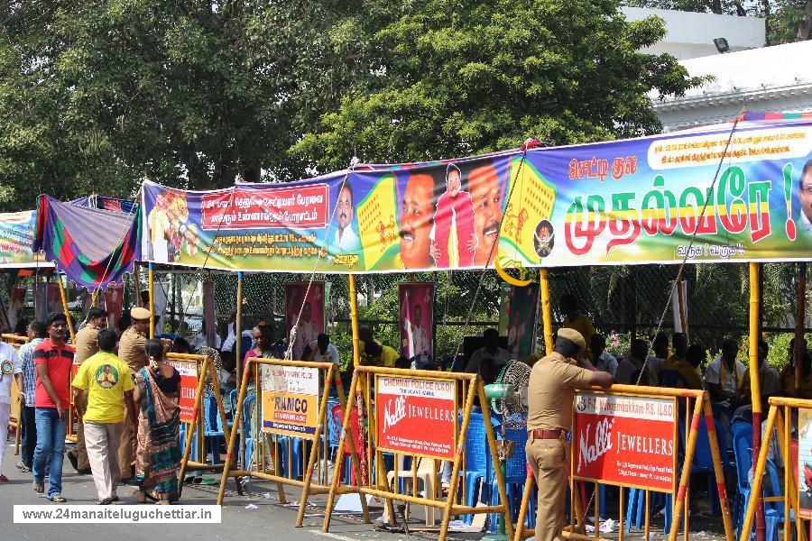 Protest to bring all subsection of our community under MBC category, held in chennai on 02-02-2016: