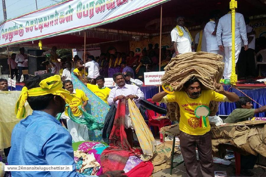 Protest to bring all subsection of our community under MBC category, held in chennai on 02-02-2016: