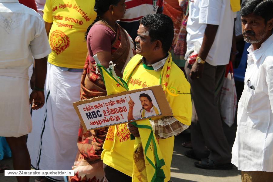 Protest to bring all subsection of our community under MBC category, held in chennai on 02-02-2016: