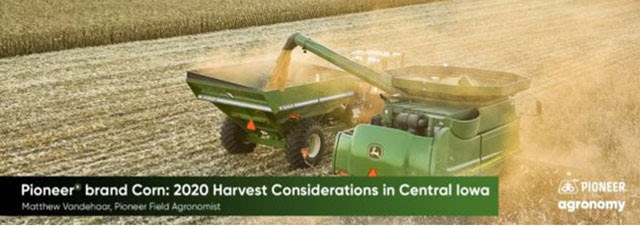 2020 Harvest Considerations Central Iowa