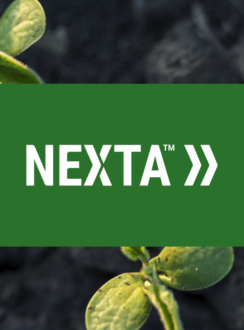 NEXTA™ biological branding over emerging soybean seedlings