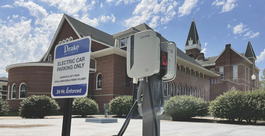 Electric vehicle parking sign