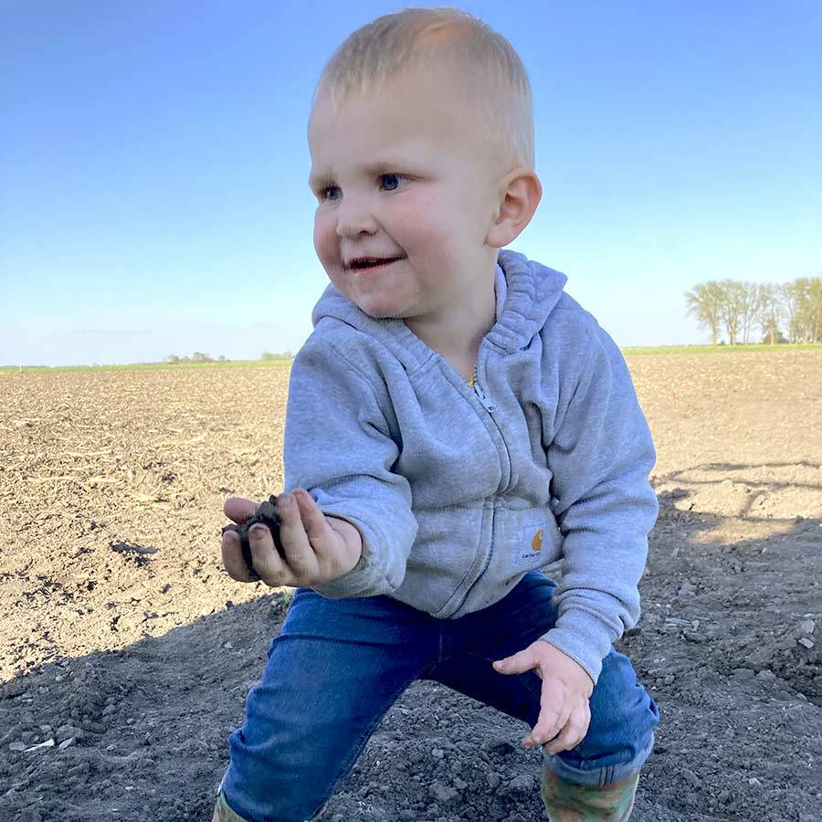 Inset Boy Holding Dirt IMG 1463