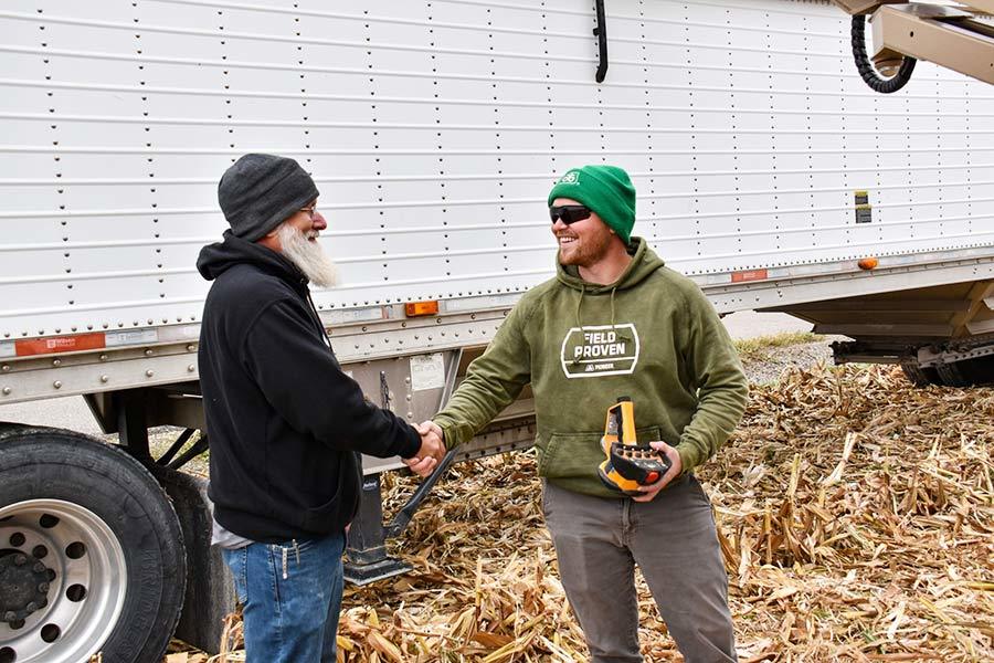 DSC 0997 Spencer Customer Shaking Hands