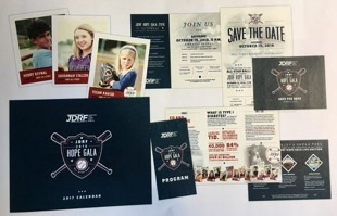 Silver Award in Cross Platform: JDRF Gala Promotional Materials