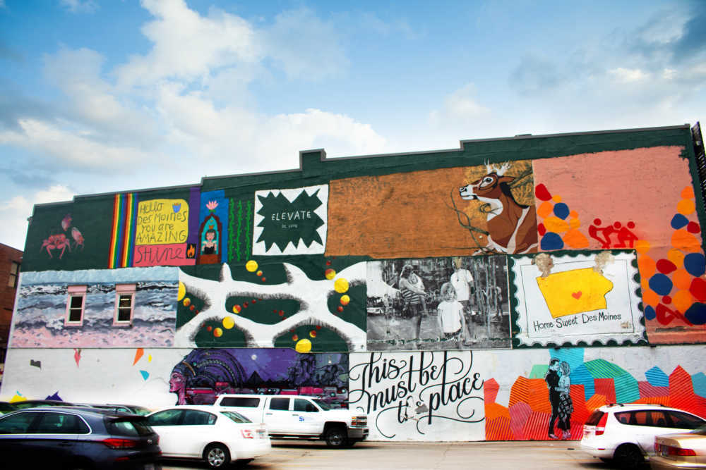 Murals at 2nd and Court Des Moines