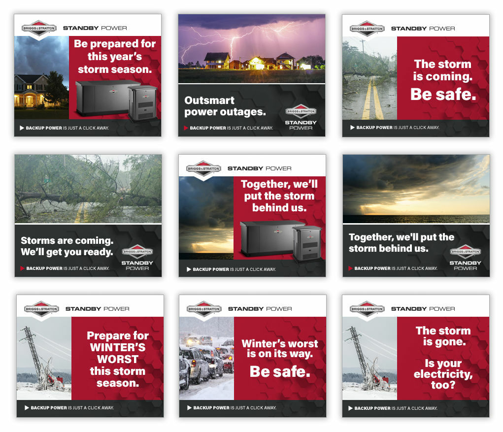 Briggs & Stratton web banners