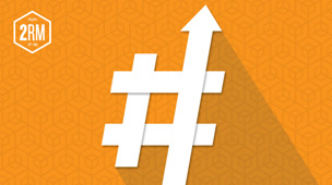 Graphic of a hashtag