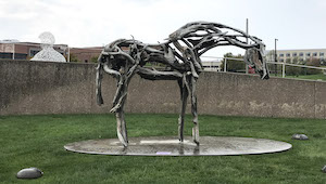horse sculpture Pappajohn Sculpture Park