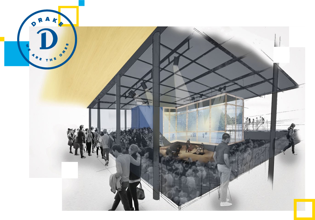Design drawings of the new University Center