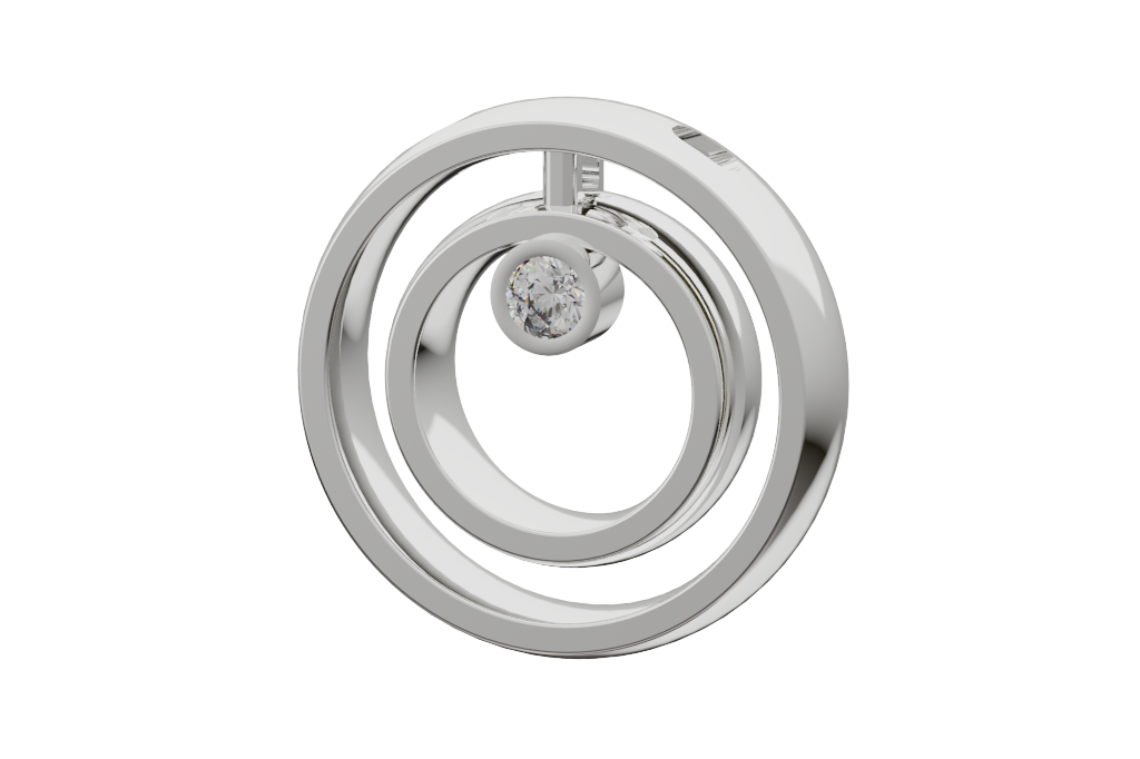 Round Circle Bezel-Set
