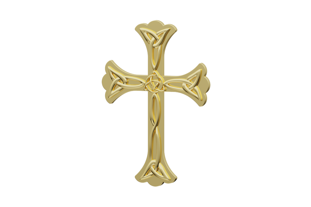 Celtic Cross Halo Pendant