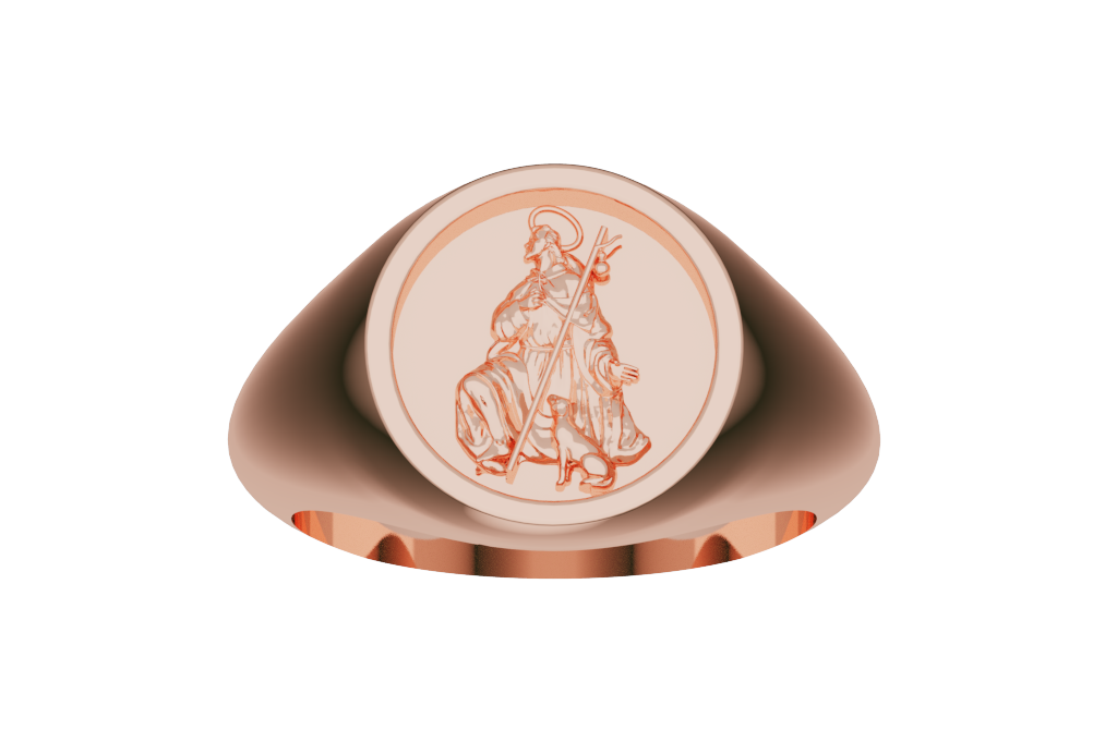 Oval Saint Joseph Ring
