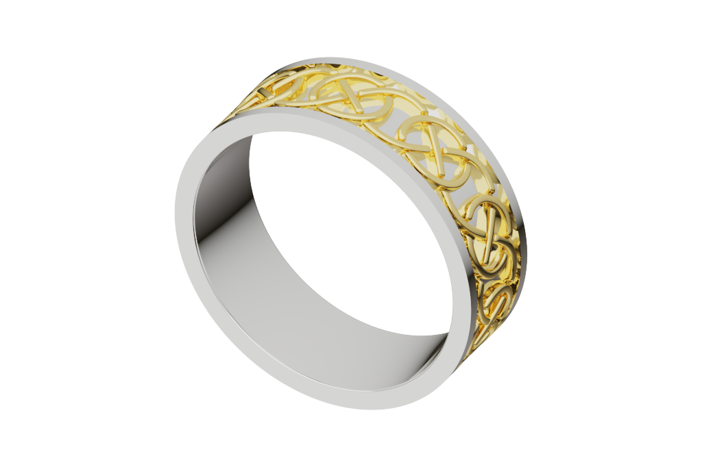 Celtic Flat-Profile Band
