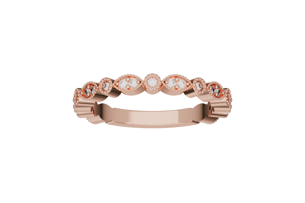 Marquise Pave Vintage Band