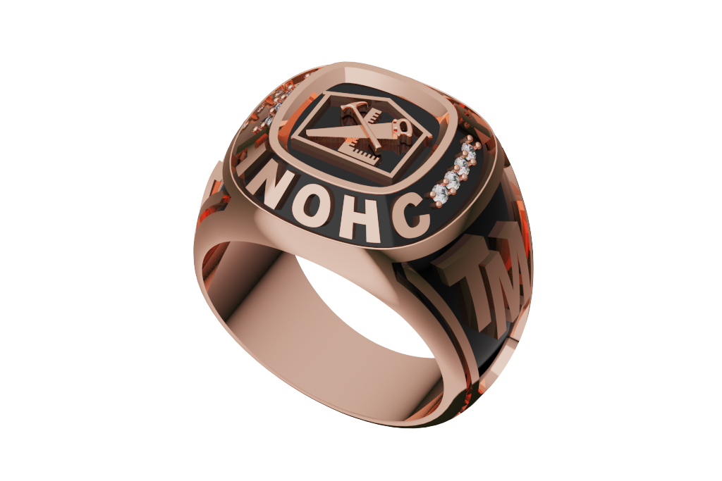 Crest Pave Championship-Style Ring