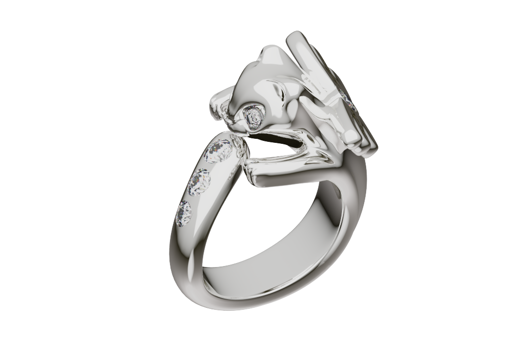 Cat Gypsy-Set Ring